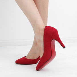 [GIRLS GOOB] Women's Pump Heels 9cm Suede  - Made in Korea